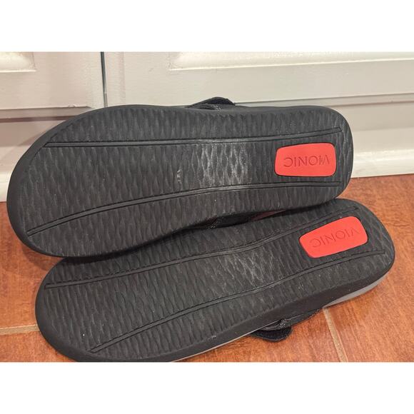 Vionic Ryder Gray Black Orthopedic Flip Flop Sandals Men's Size 10 - Picture 3 of 4